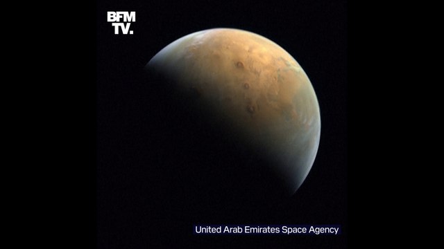 La première image de Mars capturée par la sonde Espoir des Émirats arabes unis