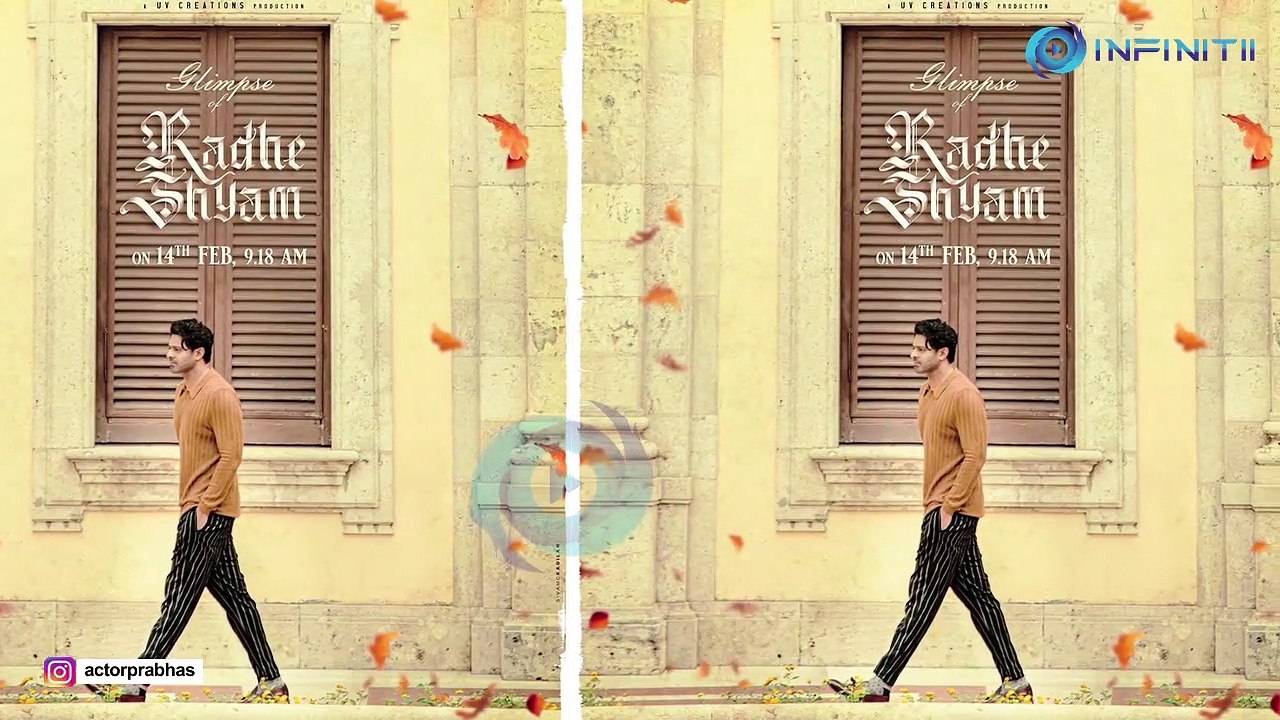 Radhe Shyam Teaser to be released on Valentine’s Day confirms Prabhas