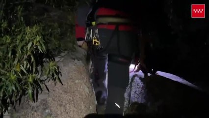 Rescatan a un montañero que se cayó por el risco de la Tortuga de La Pedriza