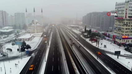 Beylikdüzü beyaza büründü