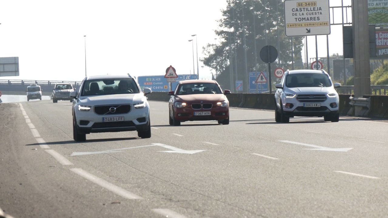 Así estaba el tráfico en Sevilla el primer día sin restricciones