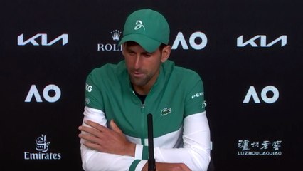 Open d'Australie 2021 - Novak Djokovic : "If it had been any other tournament than a Grand Slam, for sure I wouldn't have done it"