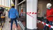 Tanjong Pagar car crash - Workers install metal beams to cover the accident site on Feb 14, 2021