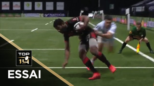 TOP 14 - Essai de Noa NAKAITACI (LOU) - Racing 92 - Lyon - J16 - Saison 2020/2021