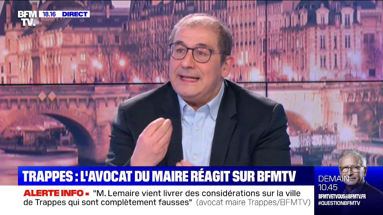 L'avocat du maire de Trappes estime que Didier Lemaire "a un rapport parfois un peu délirant avec la réalité"