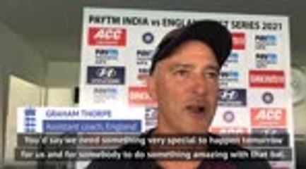 England need 'something special' to avoid India defeat - Thorpe