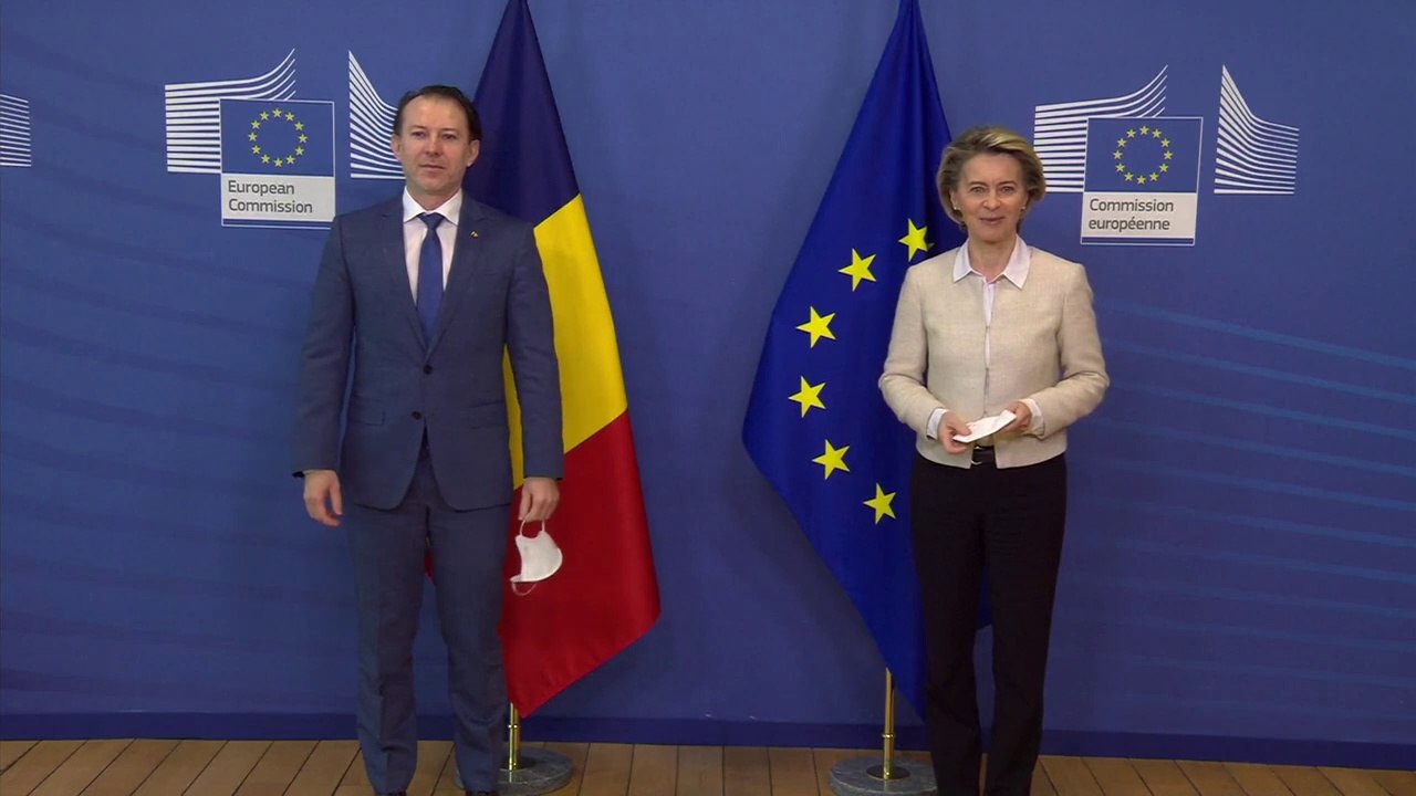 Romanian Prime Minister Florin Citu met President Ursula von der Leyen in Brussels