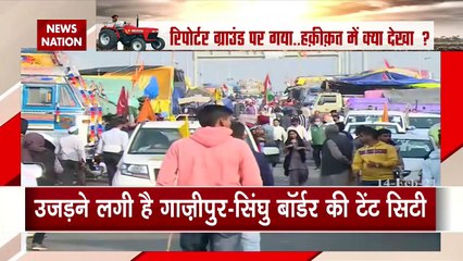 Only few farmers left at the Singhu Border protest site, Watch Ground