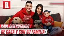 Raúl Jiménez estuvo acompañado de su esposa e hija, este día del amor y la amistad