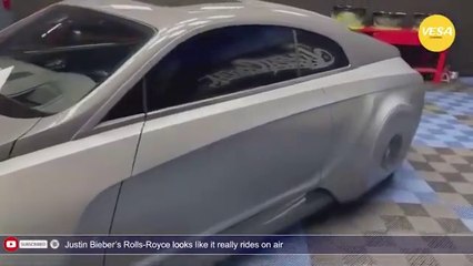 Justin Biebers Rolls Royce looks like it really rides on air