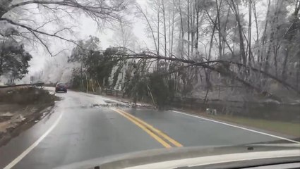 Ice creates beautiful but dangerous scenes around Greensboro