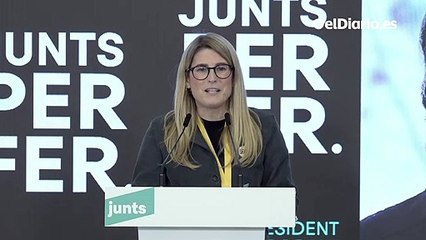 Elsa Artadi confía en que Borràs será presidenta y se repetirá la mayoría independentista