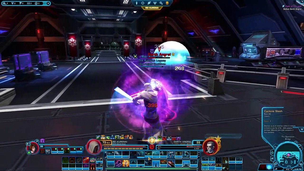 SWTOR - Jedi Revan vs Darth Angral (Jedi Knight Boss Fight)