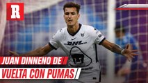 Juan Dinenno estaría de vuelta con Pumas el próximo duelo ante León