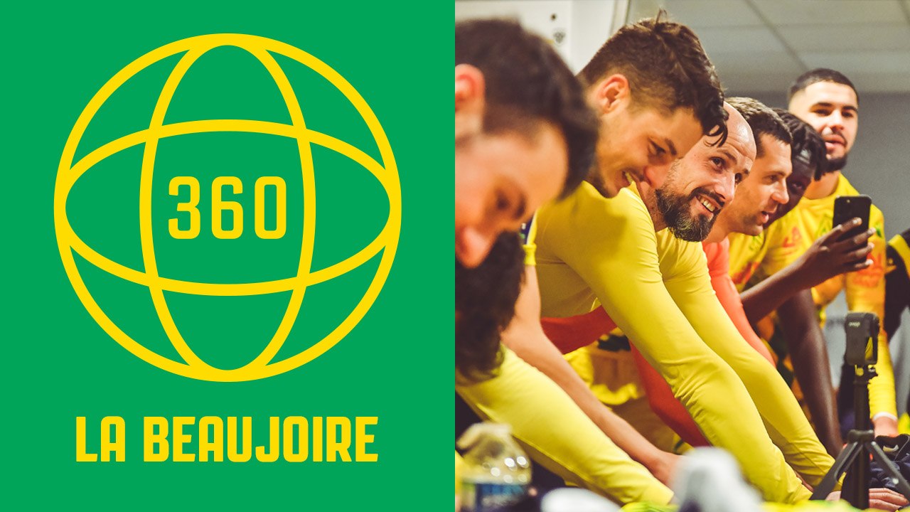 Vidéo 360° : la joie du vestiaire nantais à Angers