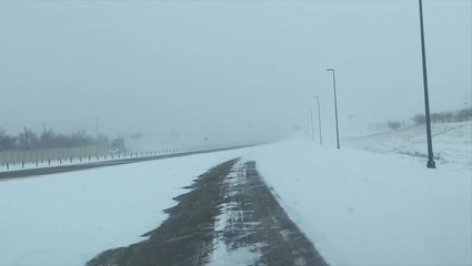 Intense snowfall rates and wind combine for dangerous conditions in Oklahoma
