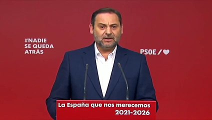 Ábalos celebra la victoria del PSC en Cataluña: "No defraudaremos a los que nos han votado"