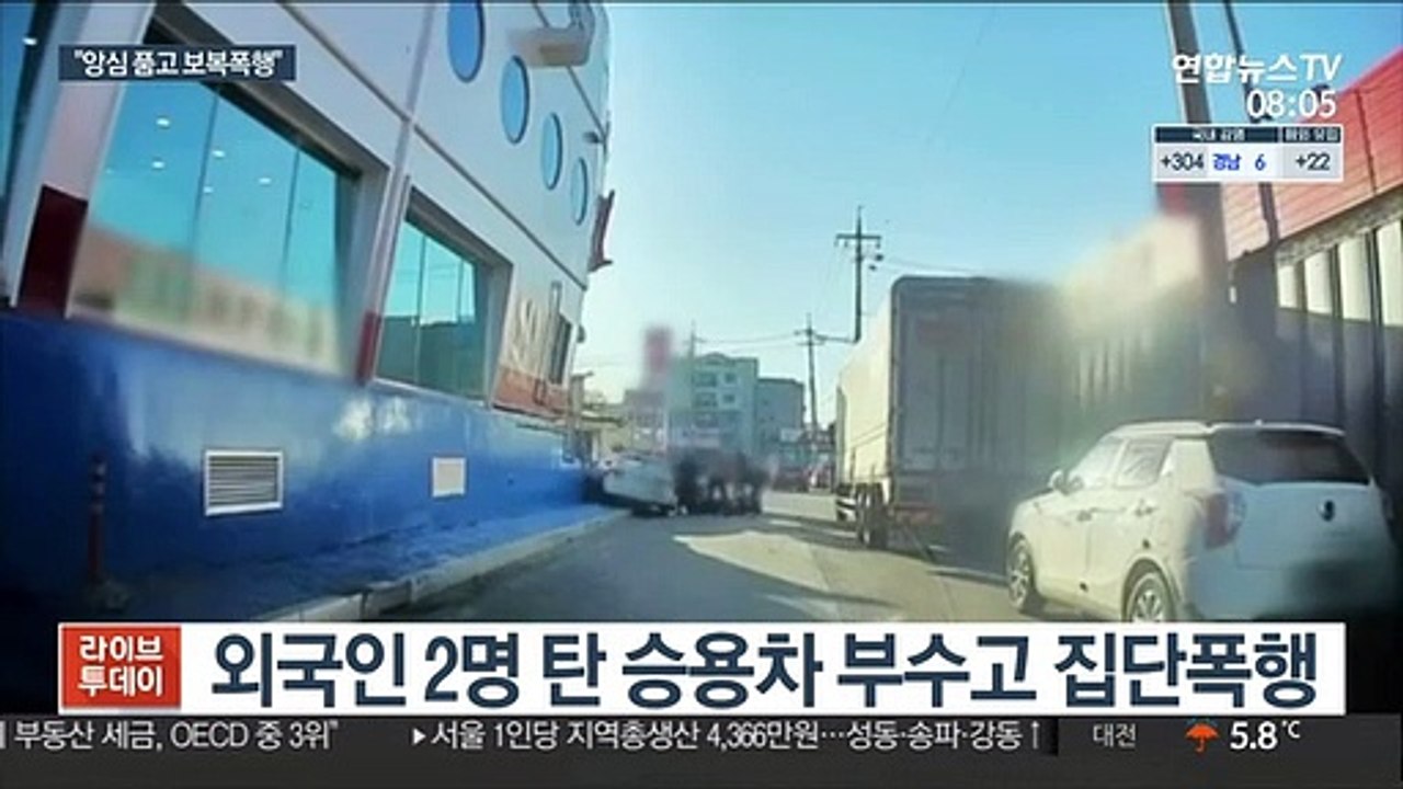 '차량 막고 집단폭행' 외국인 5명 구속