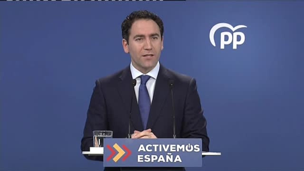 García Egea achaca el mal resultado en Cataluña a las declaraciones de Bárcenas
