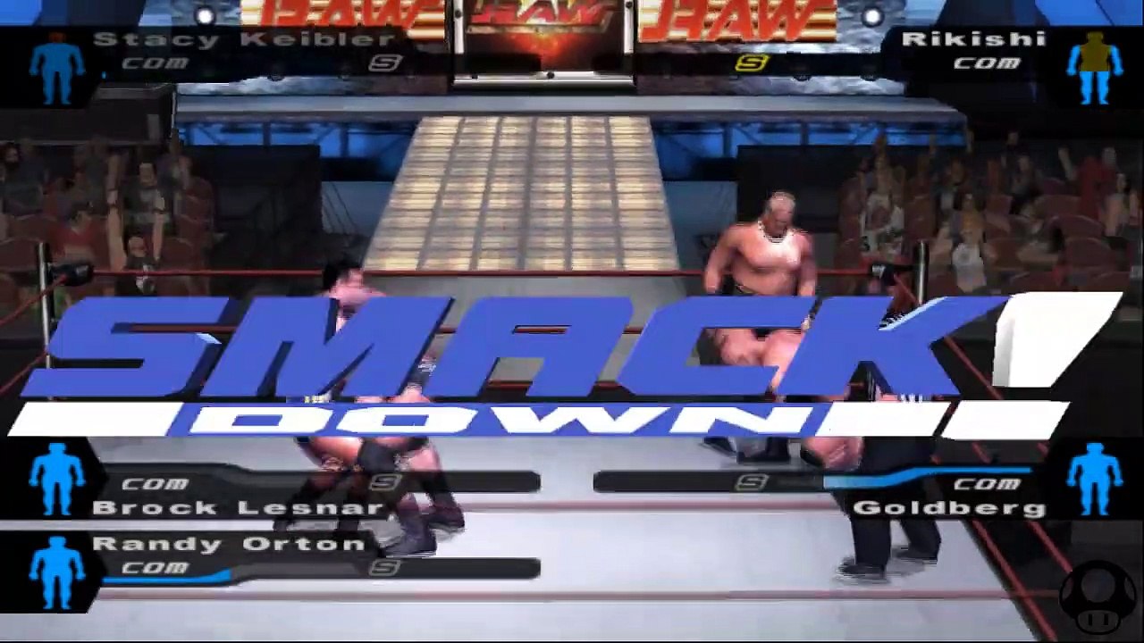 Here Comes the Pain Stacy Keibler vs Rikishi vs Brock Lesnar vs Goldberg vs Randy Orton