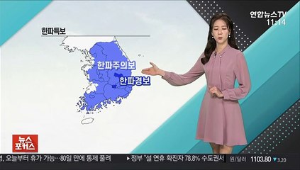 [날씨톡톡] 강한 찬바람 불어와…대부분 지역 한파특보 발표