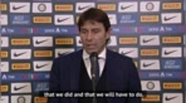 Conte urges Inter to keep fighting after going top of Serie A