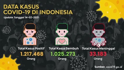 Update Data Kasus  Covid-19 (14/02/2021)