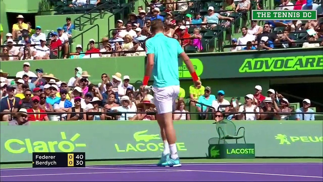 2017 - Roger Federer v. Tomas Berdych | 2017 Miami QF Highlights - video  Dailymotion