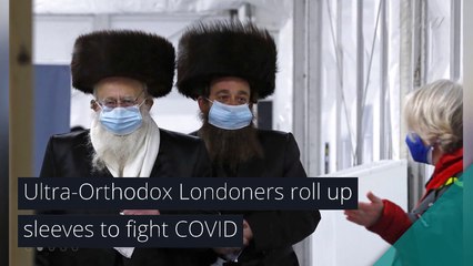 Ultra-Orthodox Londoners roll up sleeves to fight COVID, and other top stories in health from February 15, 2021.