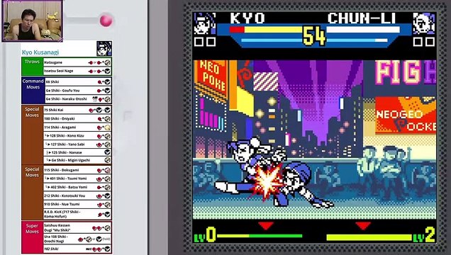 (NeoGeo Pocket Color) SNK vs. Capcom Match of the Millennium - 02-2 - Kyo Kusanagi again (good ending) - Lv Gamer pt 1