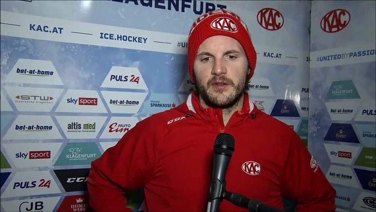 14.02.21: Manuel Ganahl (KAC) nach knapper Niederlage gegen Wien