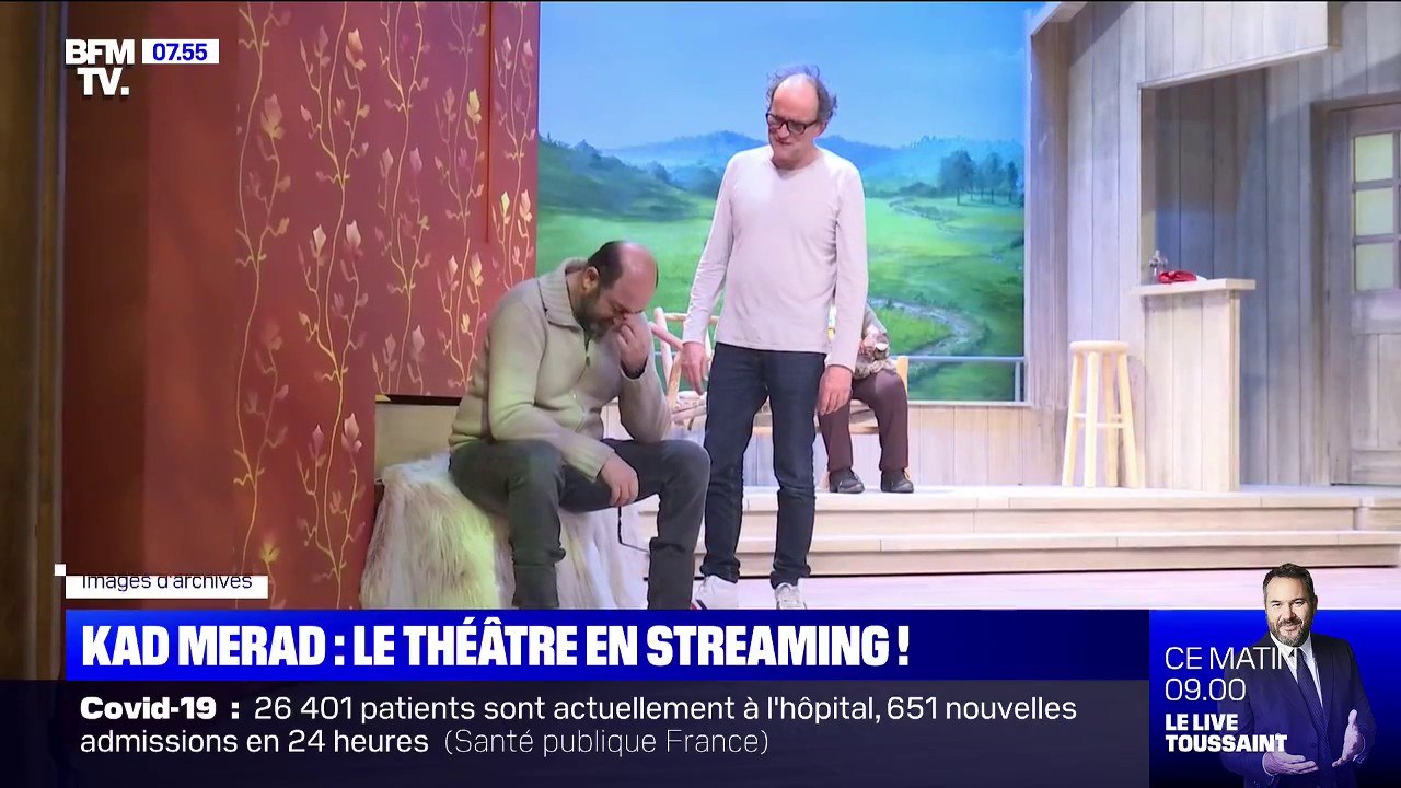 Kad Merad joue sa dernière pièce de théâtre en streaming ce lundi soir