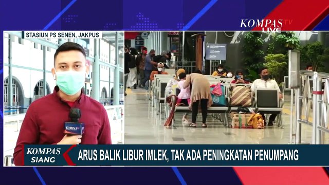 Pasca Libur Imlek, Ini Pantauan Arus Balik di Stasiun Pasar Senen