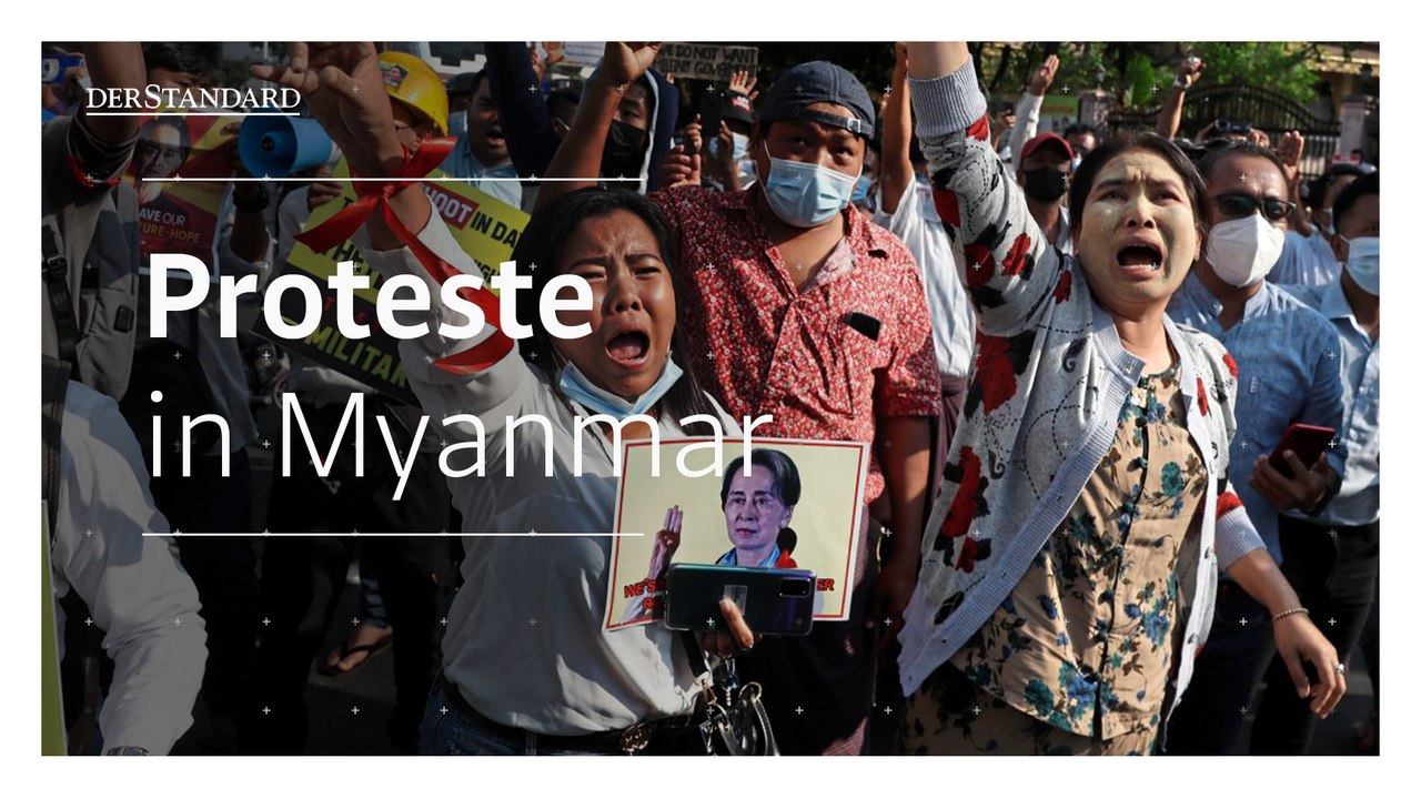 Trotz Panzern auf den Straßen erneut Proteste in Myanmar