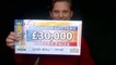 Wigan dad celebrates winning £30,000 lottery prize
