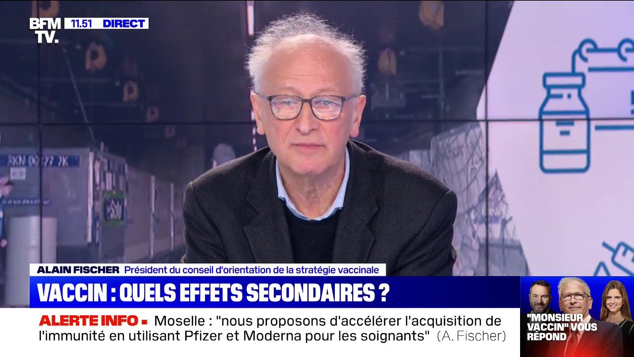 "Quels sont les effets secondaires connus des vaccins disponibles sur le marché ?" Le Pr Fischer répond à vos questions sur BFMTV