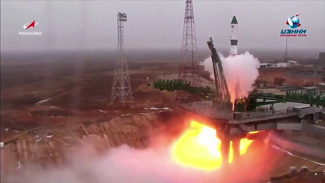 Грузовой корабль Прогресс на пути к МКС