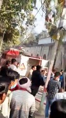 राष्ट्रीय सूचना परिसर में लगी भीषण आग