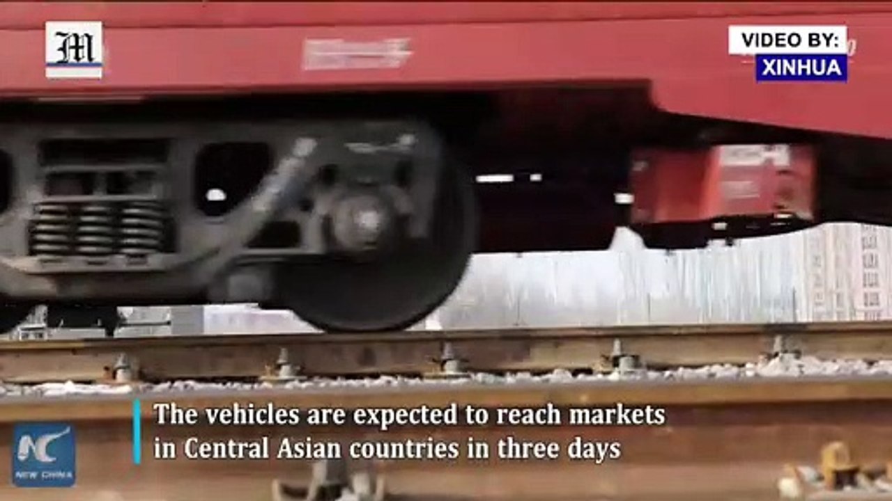 Over 200 Japan-made vehicles exported to Kazakhstan via freight train through China's Horgos