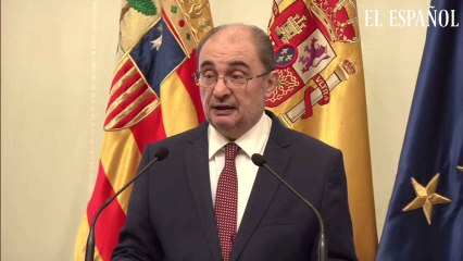 El presidente de Aragón, Javier Lambán, anuncia que padece cáncer
