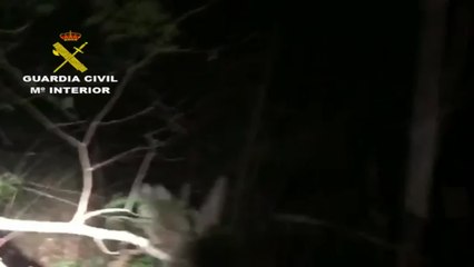 Rescatada una pareja en una zona boscosa de La Riera