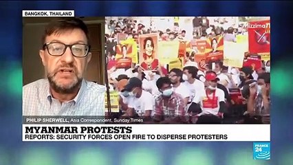 Myanmar security forces open fire to disperse protesters