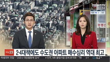 2·4대책에도 수도권 아파트 매수심리 역대 최고
