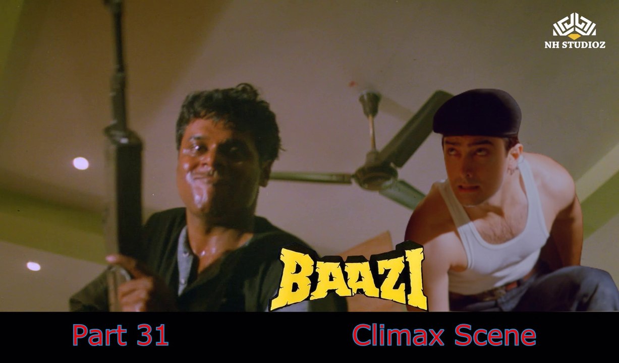 Part 31 Climax Scene | Baazi (1995) | Aamir Khan | Paresh Rawal | Mukesh Rishi | Bollywood Movie Action Scene