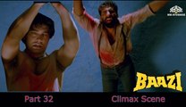 Part 32 Climax Scene | Baazi (1995) | Aamir Khan | Paresh Rawal | Mukesh Rishi | Bollywood Movie Action Scene