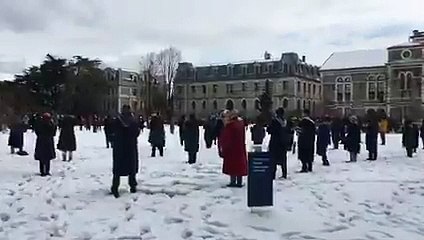 Boğaziçi'de öğrenci ve akademisyenlerin protestosu devam ediyor