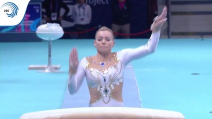 Teja Belak - VT 1 & 2 EF - 2019 European Gymnastics Championships
