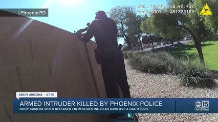 Body camera video shows moments leading up to death of man police say broke into a woman's PHX home
