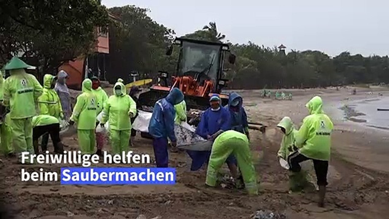 Kampf gegen den Müll an Balis Stränden
