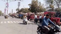 शाजापुर: आलू प्याज की बंपर आवक के कारण वाहनों की लगी लंबी कतारें
